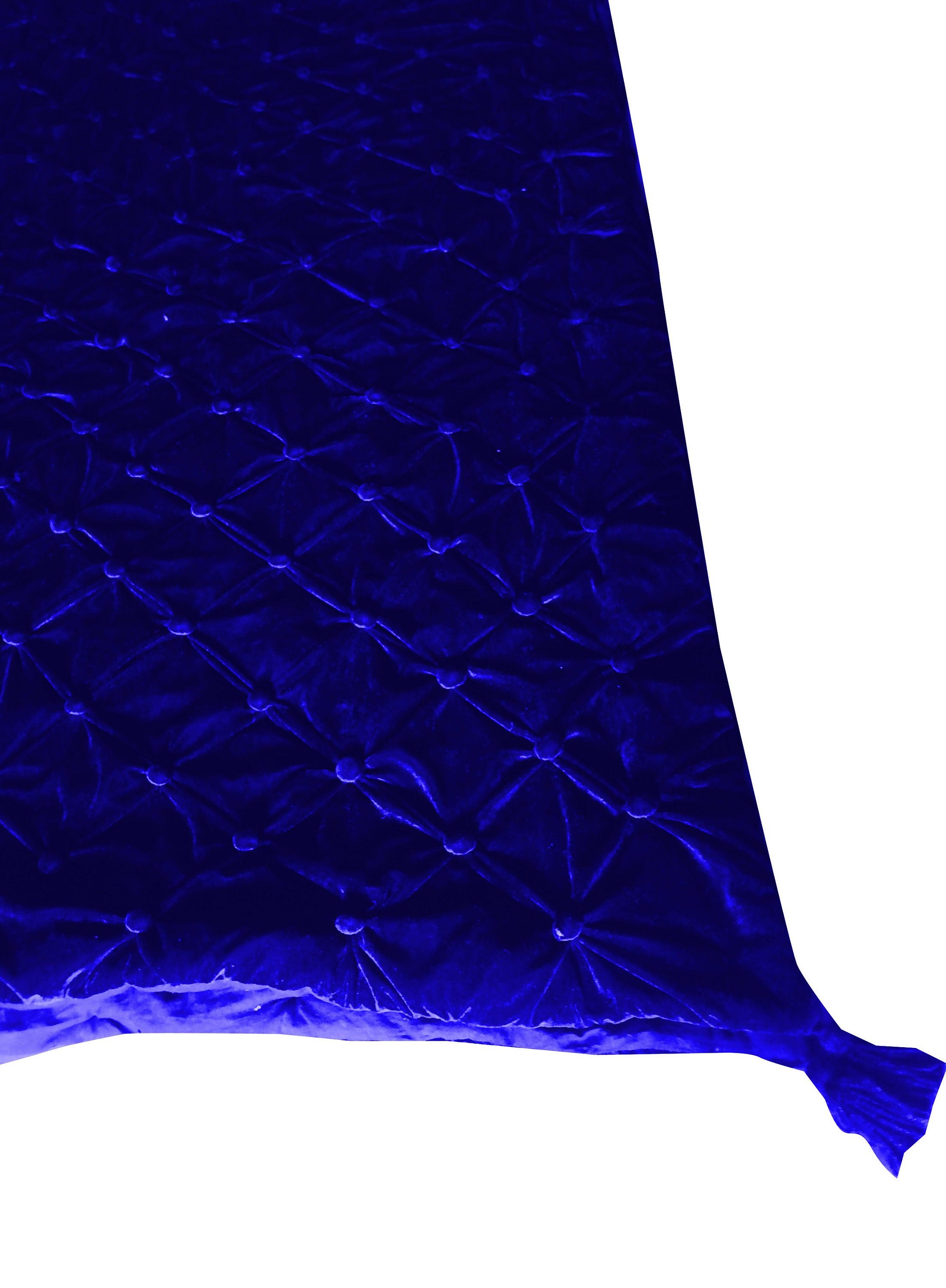 Royal Blue velvet Quilt comforter Royal Blue Luxury Quilt Etsy