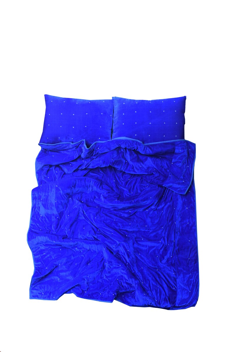 Royal Blue Velvet Quilt Velvet Comforter King Quilt Queen Etsy