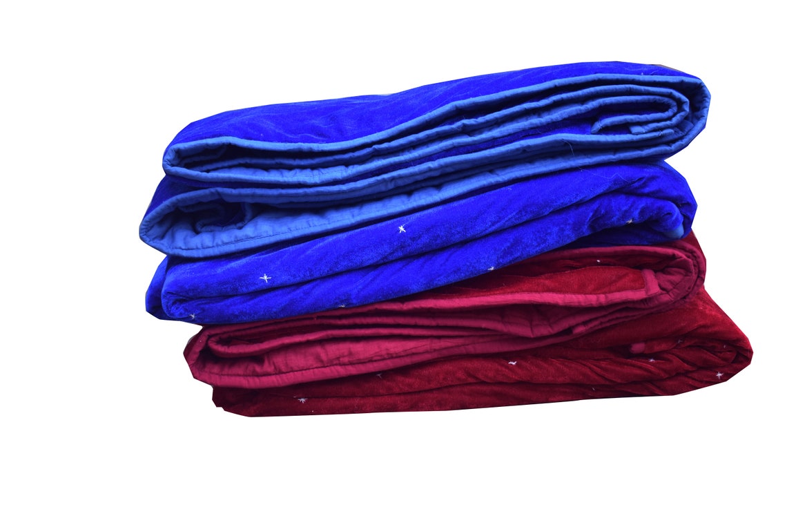 Yellow Velvet Quilt Velvet Quilt King Lap Size Quilt Yellow Etsy