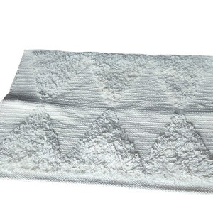 Mini tapis blanc, tapis de bain, tapis de douche, tapis d’entrée, tapis de porte, tapis scandinave, mini tapis géométrique, tapis portugais, tapis en coton blanc