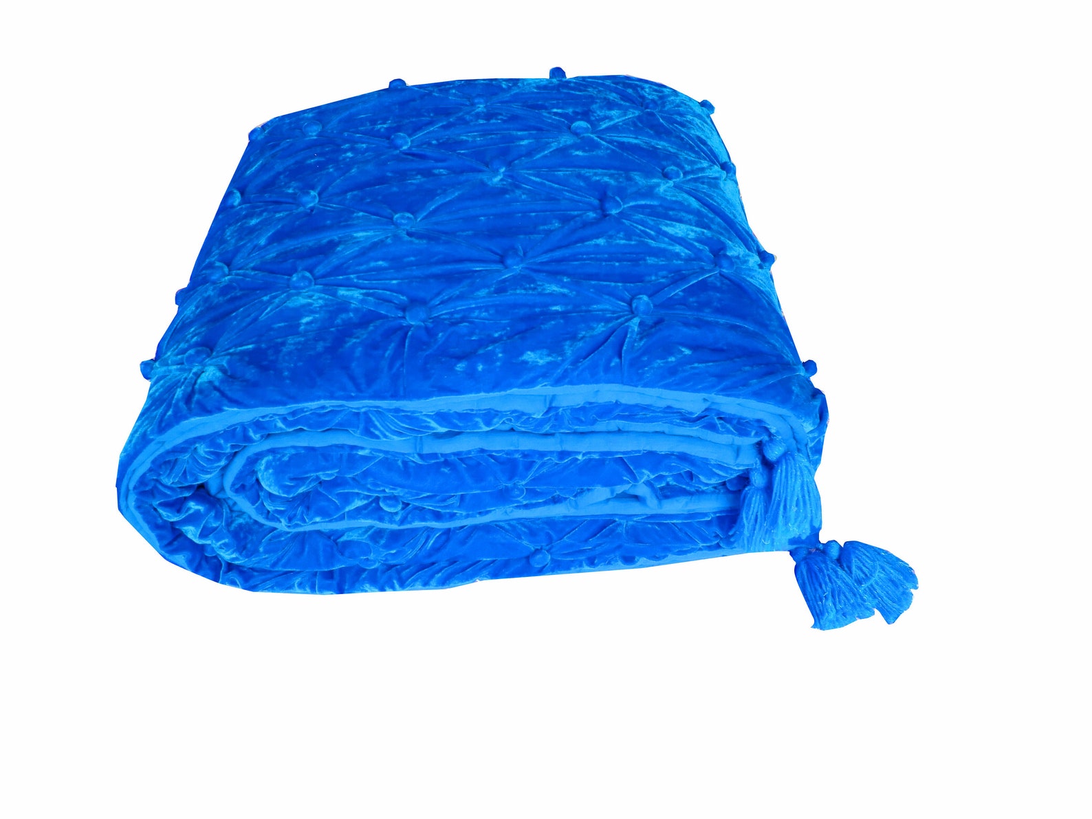 Royal Blue Velvet Quilt Velvet Quilt King Lap Size Quilt Etsy