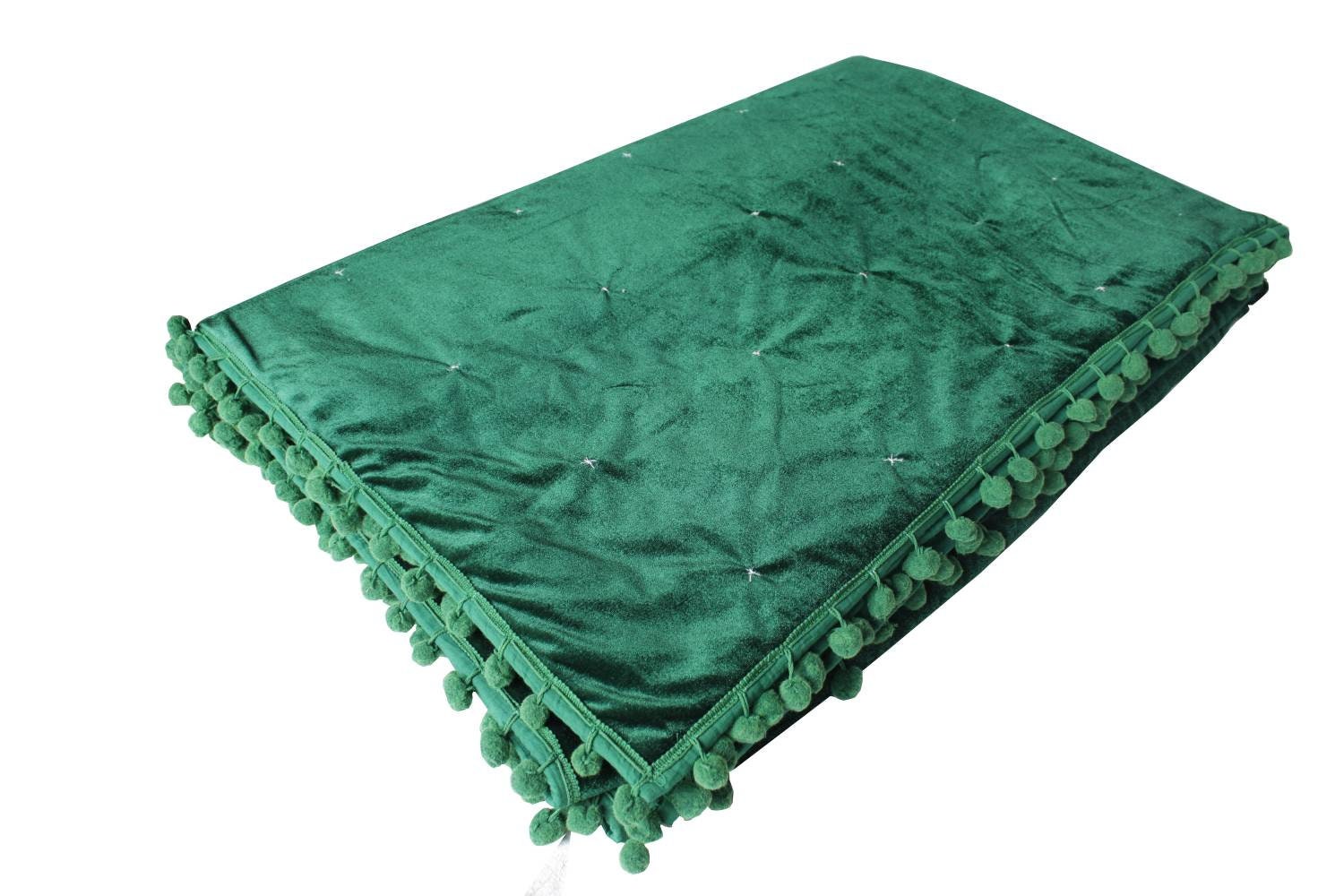 Emerald Green Quilt Star Quilting Green Velvet Quilt Velvet Etsy