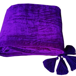 Vibrant Purple Luxury Double Velvet quilt Luxury Comforter Quilt King Quilt, Twin quilt, Velvet Quilt Christmas Gift Holiday Gift