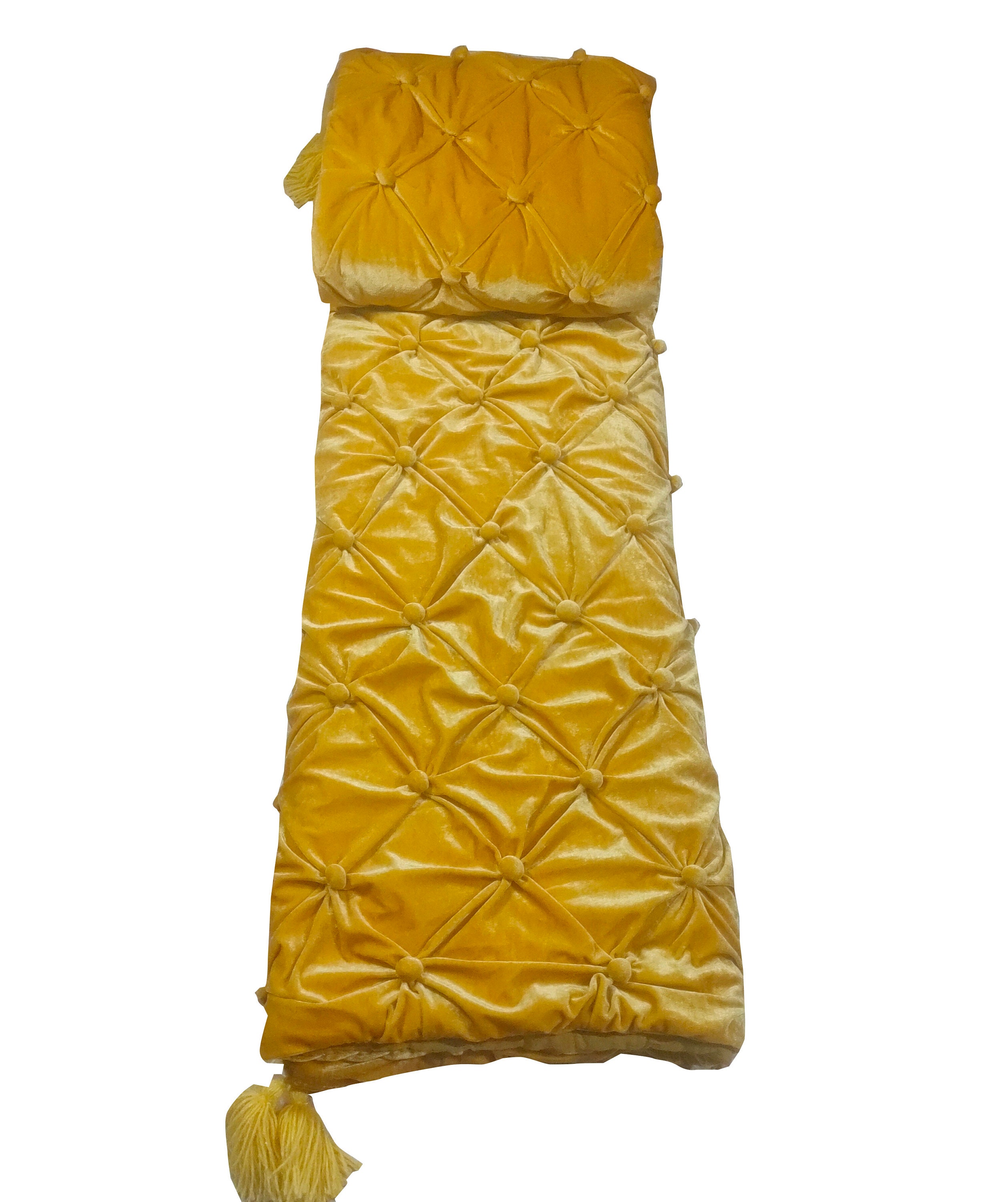 Luxury Gold Velvet Quilt Comforter Blanket Bedspread King Size Etsy