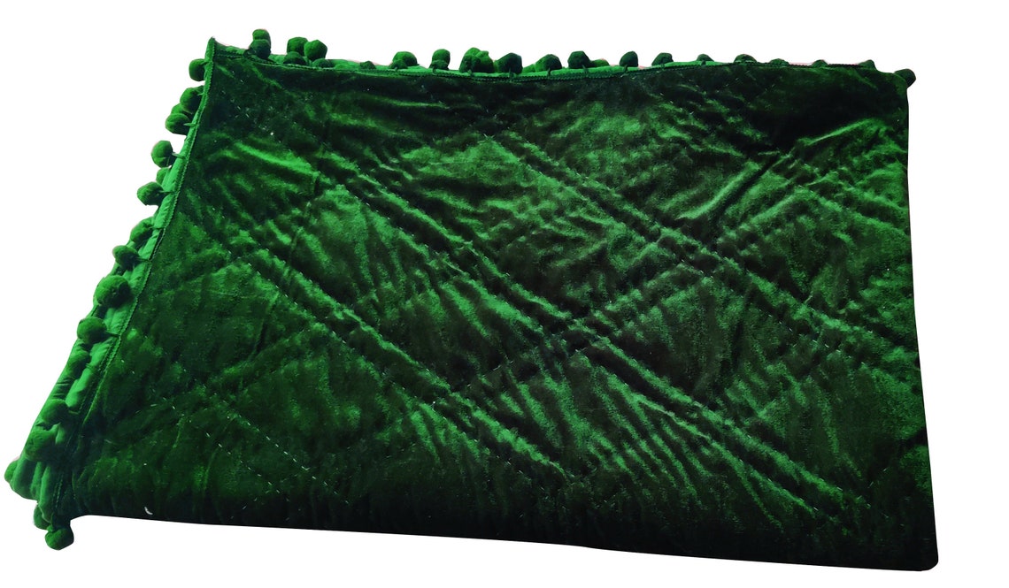 Dorm Quilt Emerald Green Luxury Quilt Emerald Green Queen Etsy
