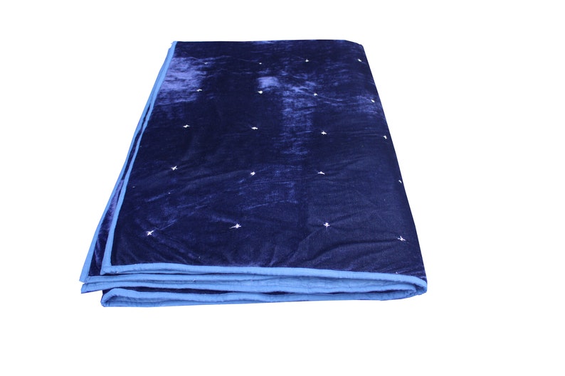 Emerald Green Velvet Quilt Velvet Coverlet Velvet Blanket Etsy