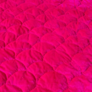 Dorm Quilt, Fuchsia Luxury Quilt, Fuchsia Queen Quilt, Dark pink King Quilt, Queen quilt Velvet Quilt, Christmas Gift, Holiday Gift Ideas