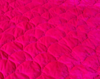 Dorm Quilt, Fuchsia Luxury Quilt, Fuchsia Queen Quilt, Dark pink King Quilt, Queen quilt Velvet Quilt, Christmas Gift, Holiday Gift Ideas