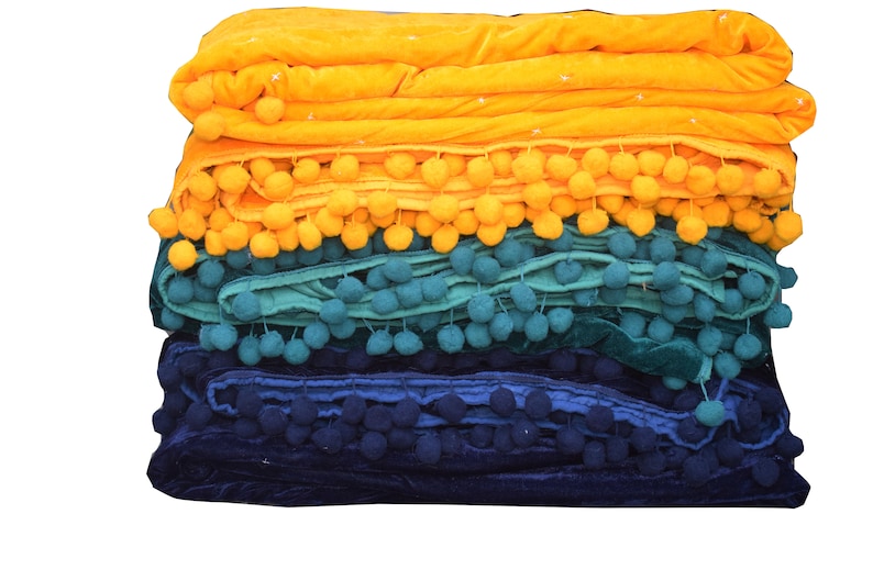 Yellow Velvet Quilt Velvet Quilt King Lap Size Quilt Yellow Etsy