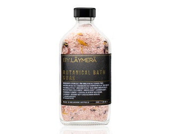 Botanical Bath Soak | Epsom & Pink Himalayan Salt, Dried Flowers