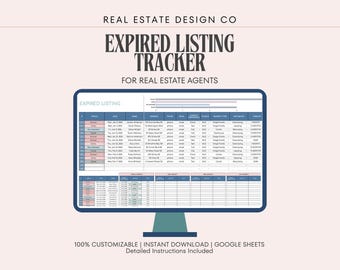 Rastreador de listados vencidos para la prospección inmobiliaria, Hoja de cálculo de Google / Seguimiento de contactos, motivación, seguimientos y tareas