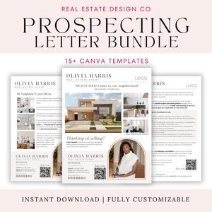 Paquete de prospección inmobiliaria, paquete de cartas sobre agricultura, generación de oportunidades de venta, agricultura local, listado vencido, FSBO, actualización del mercado de marketing