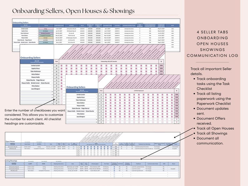 Real Estate CRM All-In-One | Google Sheets, Client List, Leads Tracker, Follow-up System, Buyer & Seller Onboarding, Transactions image 11