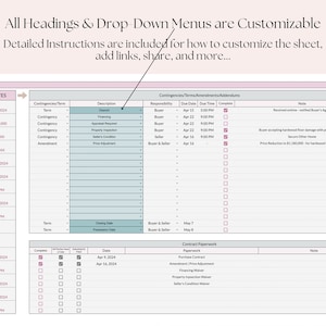 Real Estate Transaction Coordinator Client Dashboard | Sharable Google Sheets Template for Agent & TC Communication image 7
