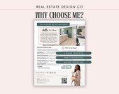Real Estate Introduction Marketing Flyer Canva Template | Why Choose Me? | Agent Prospecting, QR Code