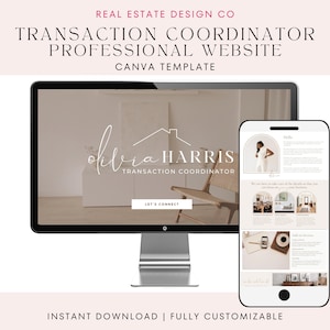 Realkantage, eine professionelle Website, Canva Template mit klickbaren Links, Kundenservice, Testimonials, Social Media
