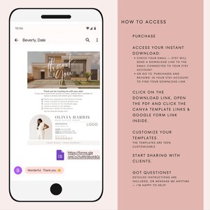 Demande d'avis immobilier : Modèles de formulaires Google et Canva (téléchargement numérique), marketing pour agents immobiliers, témoignages clients image 8