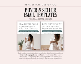 Real Estate Agent Buyer and Seller Email Templates, Gmail, Google Docs, Client Communication