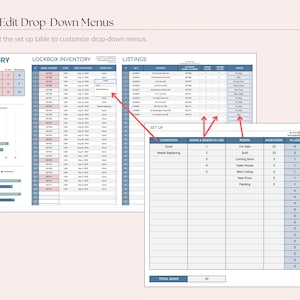 Real Estate Agent Lockbox, Sign & Rider Inventory Tracker, Google Sheets Template, Business Tools image 4