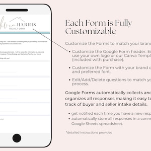 Buyer and Seller Intake Questionnaire, Real Estate Google Form Plus Canva Template, Agent Marketing Client Onboarding image 5