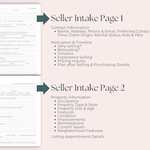 Buyer and Seller Intake Questionnaire, Real Estate Google Form Plus Canva Template, Agent Marketing Client Onboarding image 7