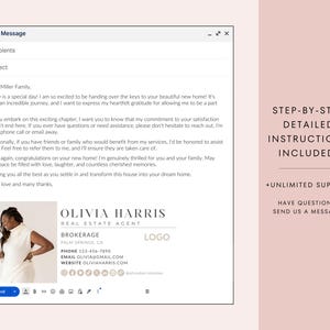 Real Estate Agent Email Signature Canva Template, Gmail, Professional image 6