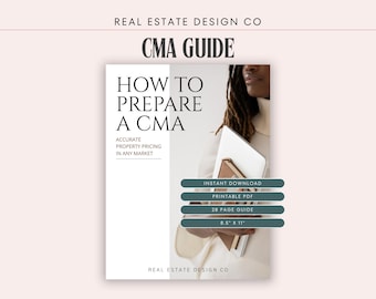Real Estate Agent 28-Page CMA Guide: Listing Presentation Comparative Market Analysis, Printable PDF