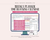 Time Blocking Digital Planner: Weekly Calendar, To Do List, Habit Tracker, Google Sheets Spreadsheet