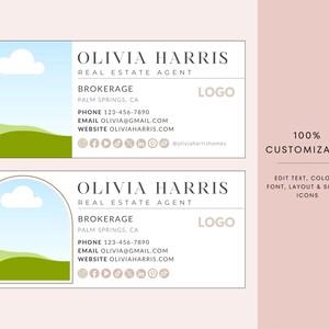 Real Estate Agent Email Signature Canva Template, Gmail, Professional image 4