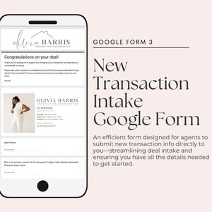 Transaction Coordinator Google Forms Templates, Lead Capture, Inquiry, Real Estate Agent Onboarding, Transaction Intake image 4