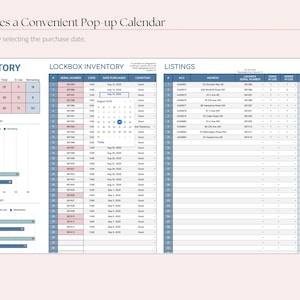 Real Estate Agent Lockbox, Sign & Rider Inventory Tracker, Google Sheets Template, Business Tools image 6