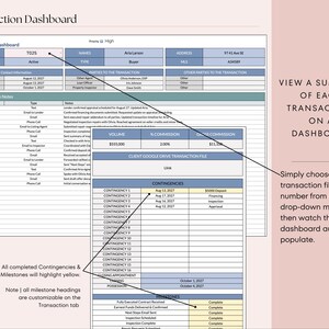Real Estate CRM All-In-One | Google Sheets, Client List, Leads Tracker, Follow-up System, Buyer & Seller Onboarding, Transactions image 15
