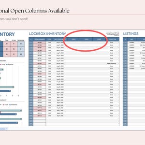 Real Estate Agent Lockbox, Sign & Rider Inventory Tracker, Google Sheets Template, Business Tools image 7