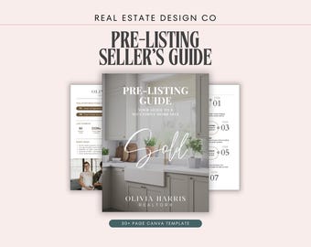 Real Estate Pre-Listing Presentation, Seller's Guide, Canva Template, Agent Marketing, Pre-Listing Packet