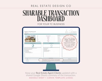 Klantdashboard vastgoedtransactiecoördinator | Deelbare Google Spreadsheets-sjabloon voor communicatie tussen agenten en topbijdragers