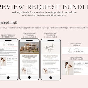 Demande d'avis immobilier : Modèles de formulaires Google et Canva (téléchargement numérique), marketing pour agents immobiliers, témoignages clients image 2