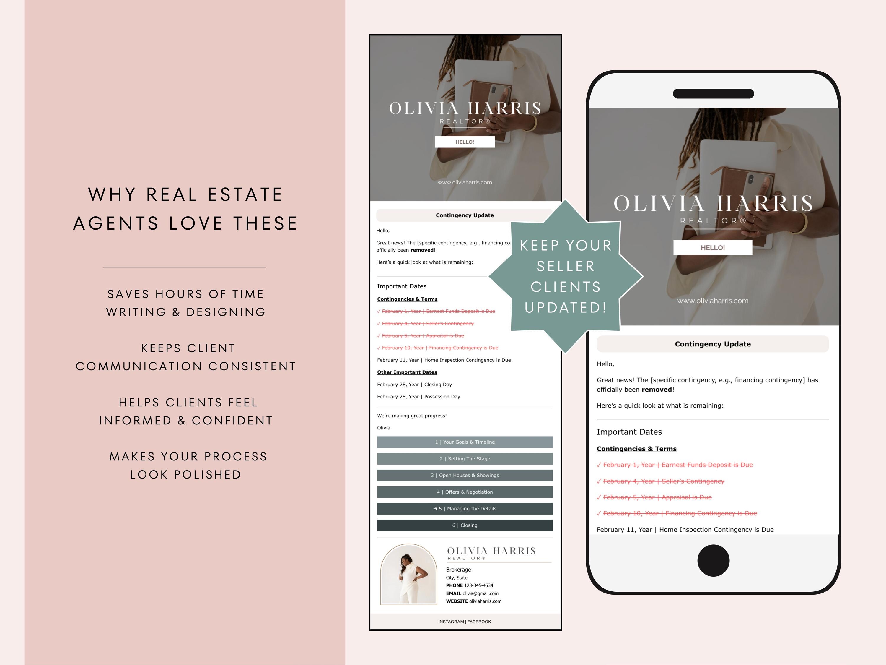 Real Estate Email Templates for Seller Transactions, Lead to Sold ...