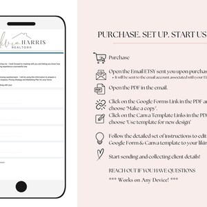 Buyer and Seller Intake Questionnaire, Real Estate Google Form Plus Canva Template, Agent Marketing Client Onboarding image 9