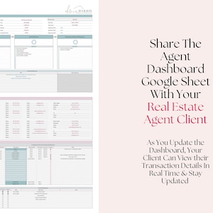 Real Estate Transaction Coordinator Client Dashboard | Sharable Google Sheets Template for Agent & TC Communication image 8