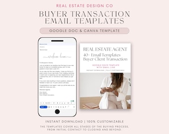 Real Estate Agent Buyer Email Templates for Gmail Google Doc Template Real Estate Agent Template Email Scripts Marketing Client Management