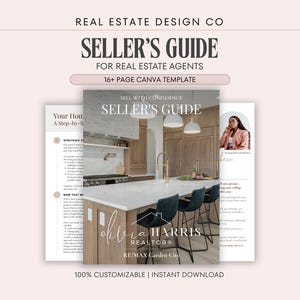 Real Estate Seller's Guide Canva Template: Agent Marketing, Prospecting