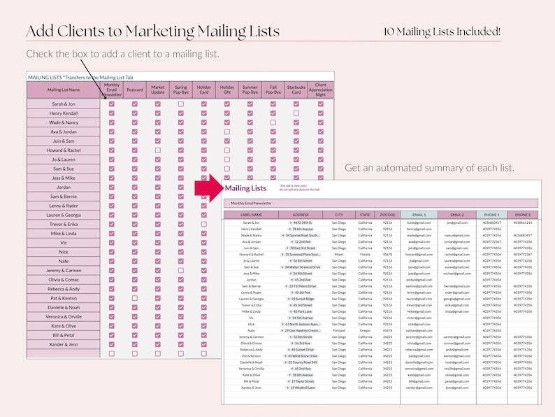 Lista de clientes inmobiliarios en Google Sheets, CRM con calendario de seguimiento, panel de control de clientes. imagen 6