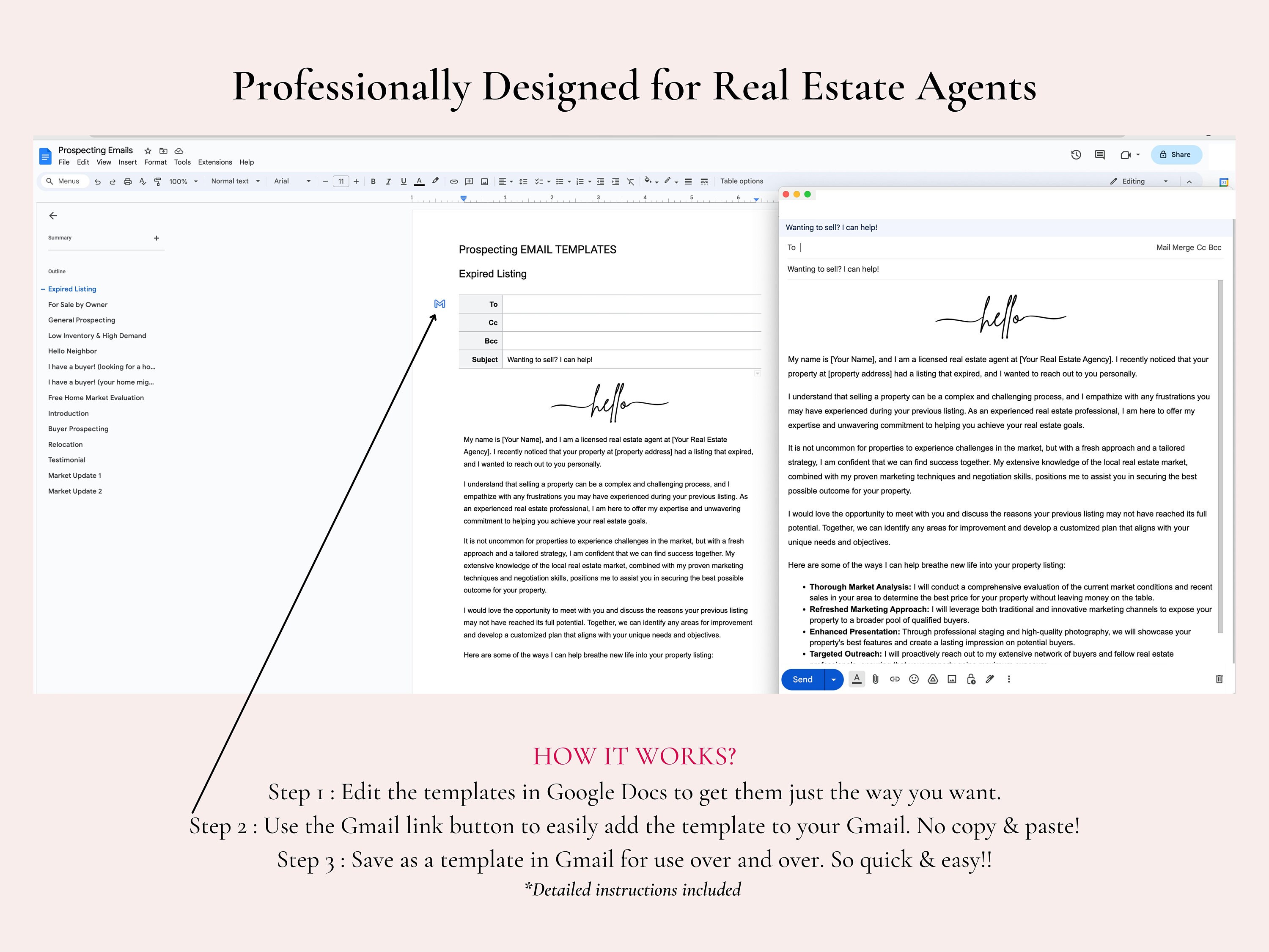 Real Estate Prospecting Email Templates Farming Bundle Lead Etsy