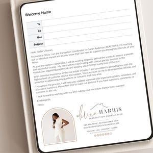 Podpis e-mail koordynatora transakcji w nieruchomościach, profesjonalny podpis w Gmailu, szablon Canva, TC Marketing zdjęcie 7