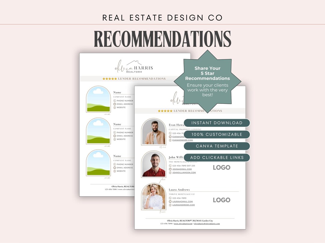 Reference For Flyer Real Estate Recommendation Flyer: Referral Partners, Mortgage ...