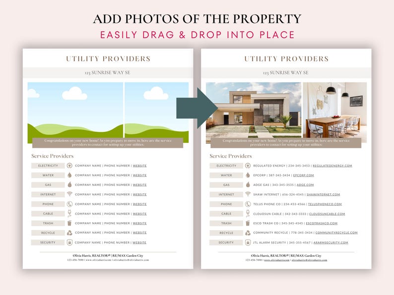 Utilities Checklist Table Real Estate Utility Provider Checklist Template: Buyer & Seller Guide ...