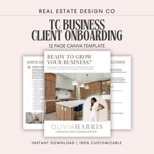 Real Gebäude TC Business Klient Onboarding Canva Vorlage (12 Seite) - Sofort Download Bild 1