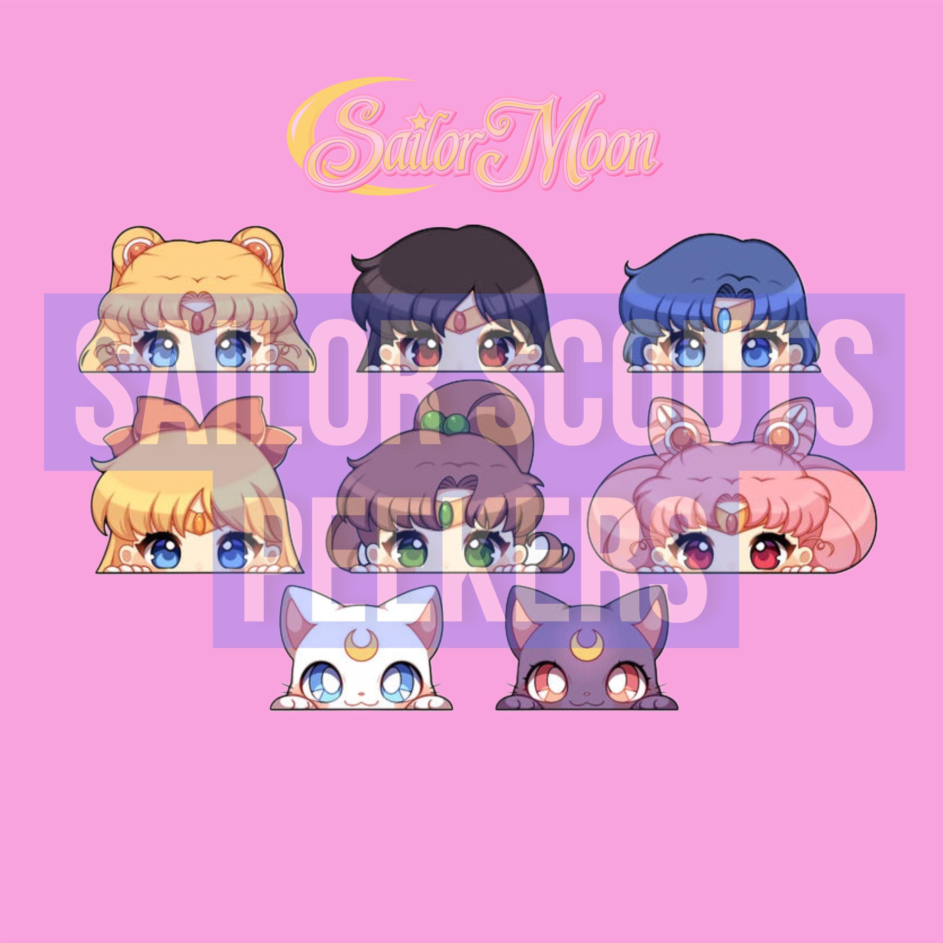 Kawaii Colorful Scouts Peeker Sticker Israel