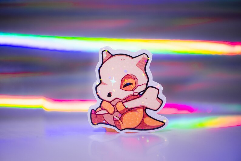 Kawaii Pokemon Sticker, Cubone Sticker, Kawaii Cubone Sticker - Etsy