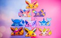 Kawaii eeveelution peekers, Eeveelutions Peeker Stickers, Sylveon, Vaporeon, Jolteon, Flareon, Espeon, Umbreon, leafeon, glaceon